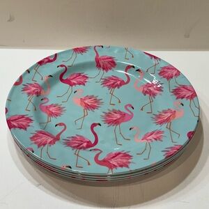 Flamingo Plates Set (4)